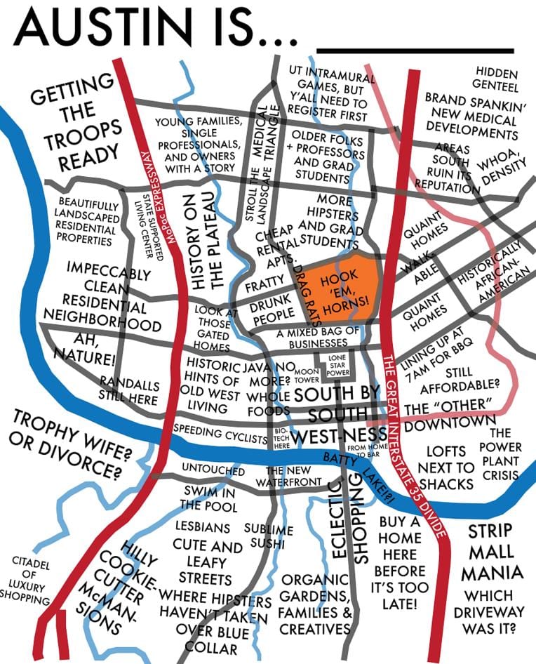 অস্টিন culturemap