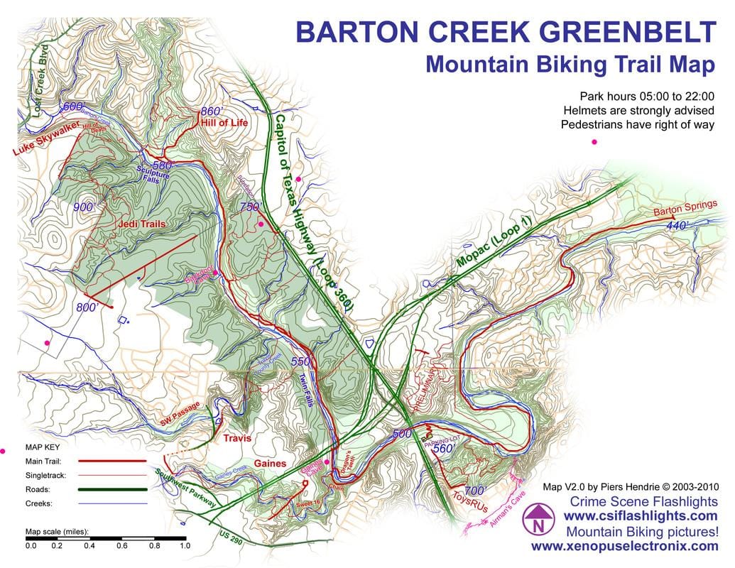 greenbelt মানচিত্র অস্টিন